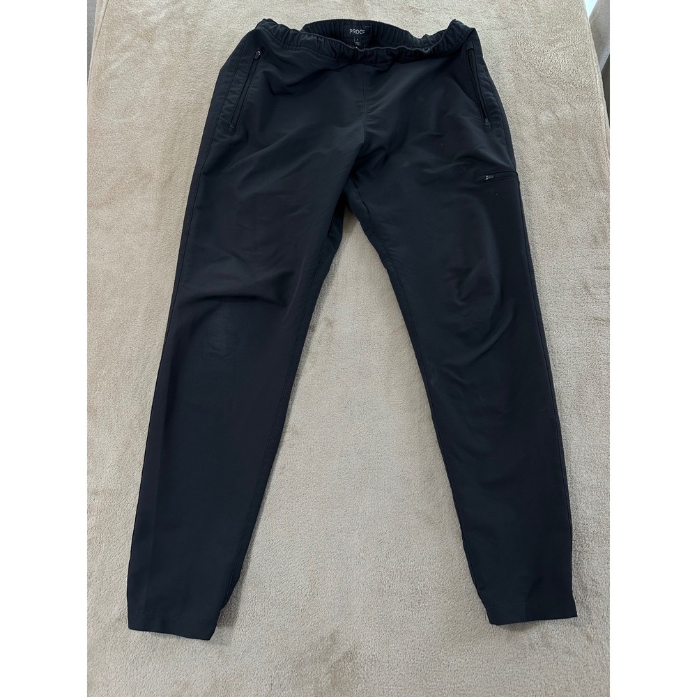 Huckberry Proof Joggers Pants Men's Size Large Black Drawstrings Stretch‎ EUC